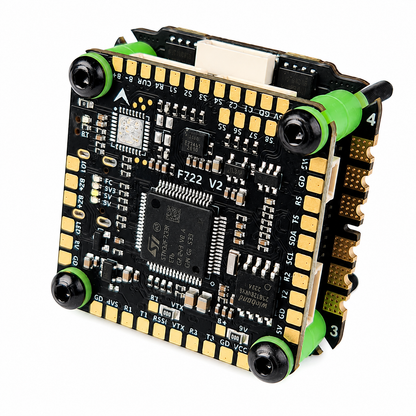 Rear View of Aocoda-RC F765S V2 Flight Controller Stack for FPV Drone Builds