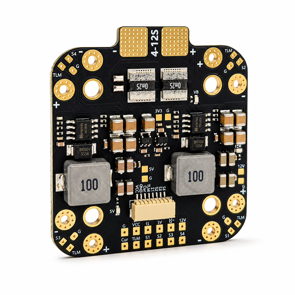 Component Layout of Aocoda-RC PDB400 12S 400A Power Distribution Board