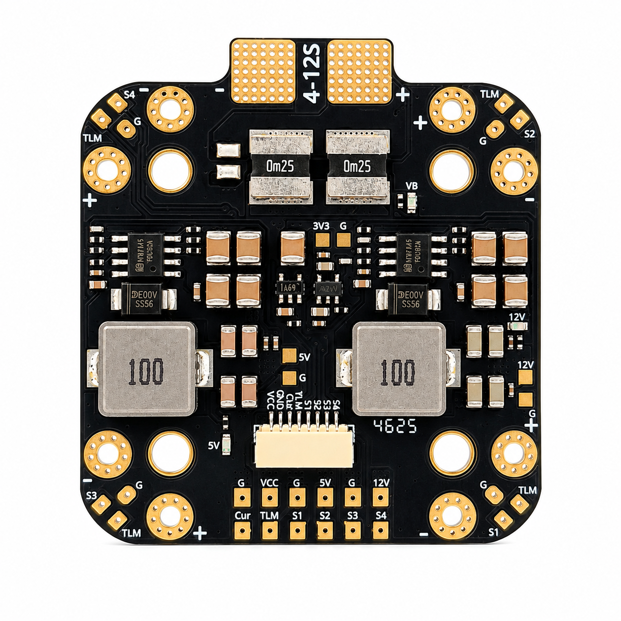 Top View of Aocoda-RC PDB400 12S 400A Power Distribution Board