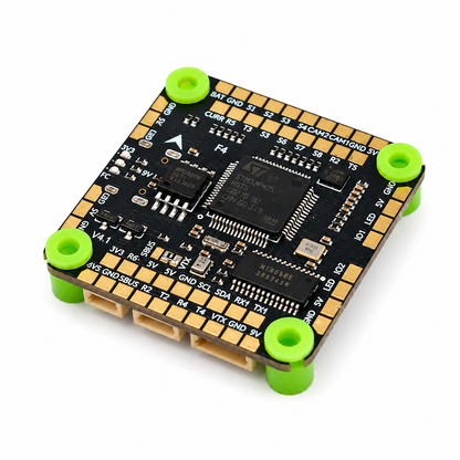 Angled View of Aocoda-RC Warrior 3055S F4 Flight Controller with USB-C for FPV Drones