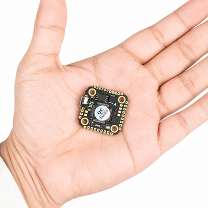 AocodaRC F7 Mini V1.0 Flight Controller size comparison