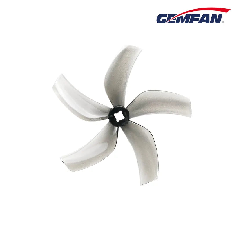 Gemfan D90 Ducted PC 5-Blade 1.5mm & M5 Cinewhoop Propeller for 3.5 Inch FPV Drone (2CW + 2CCW) - Clear Gray