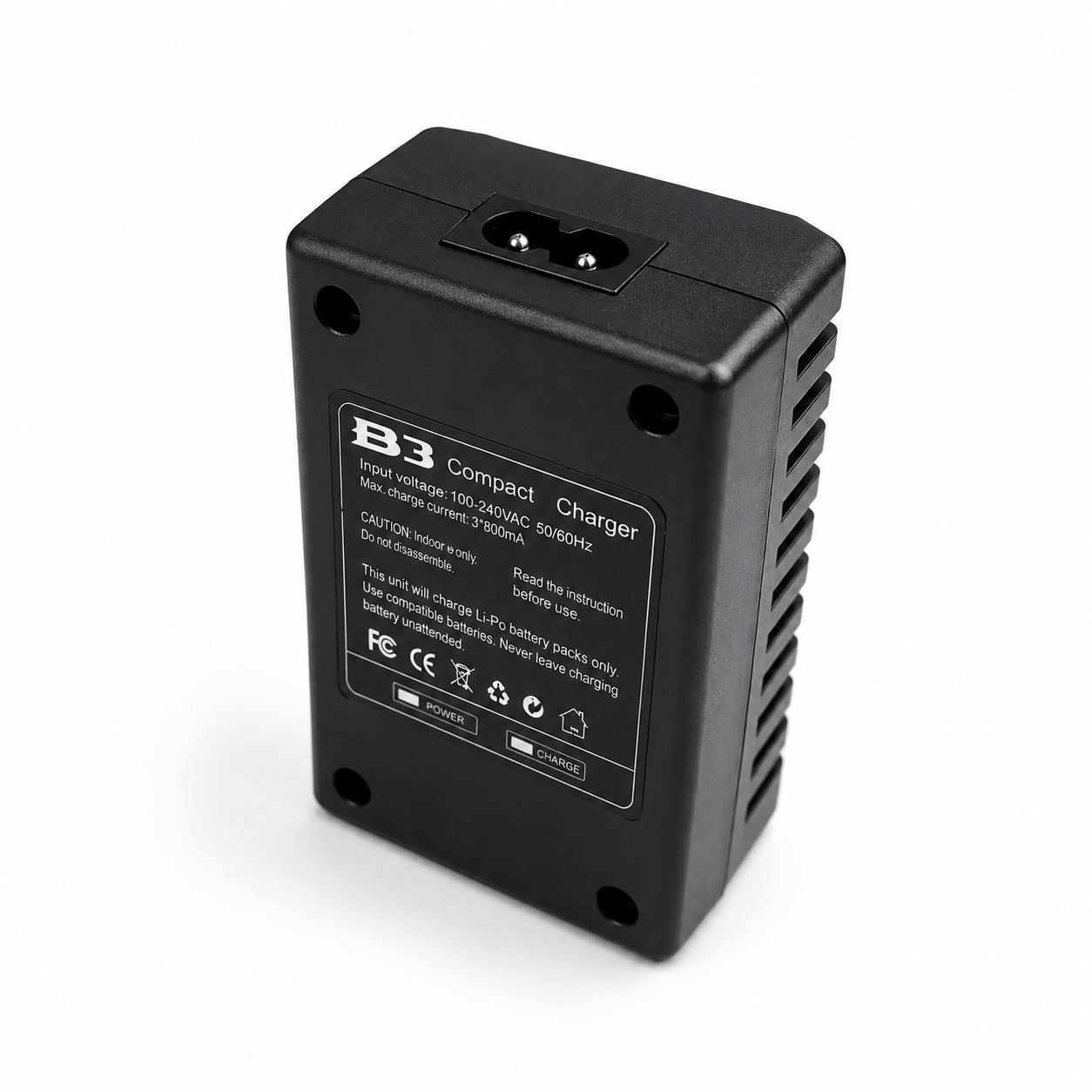 Side profile of the B3 2-3S LiPo Battery Balance Charger.
