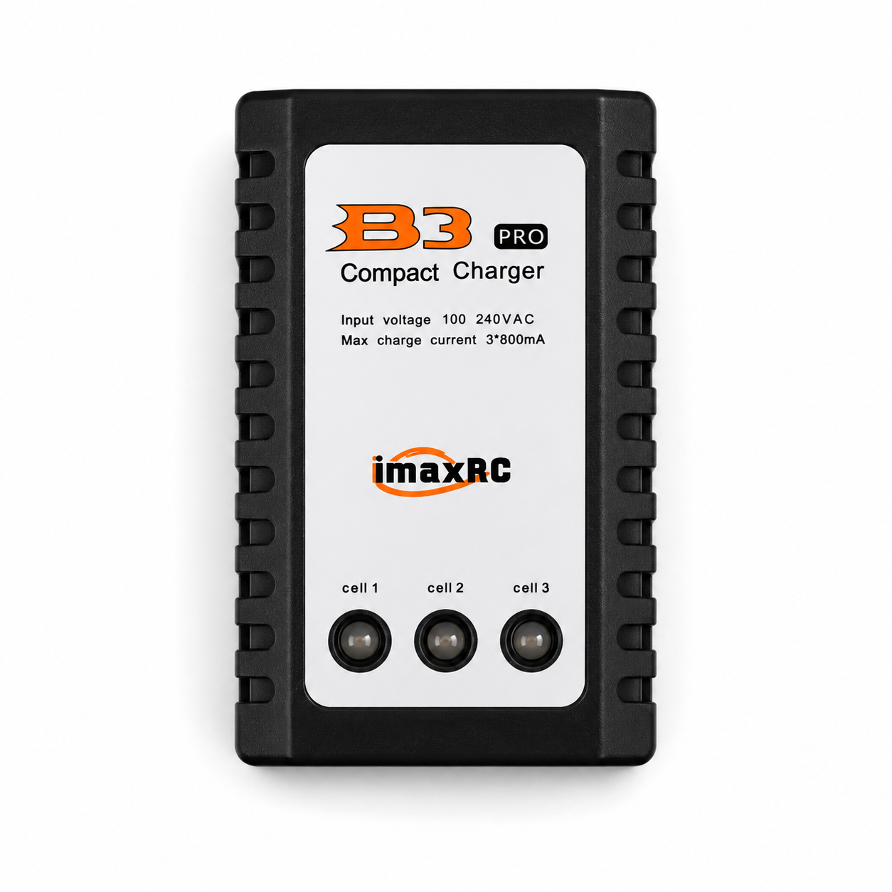 Top view of the B3 2-3S LiPo Battery Balance Charger with charging indicators.
