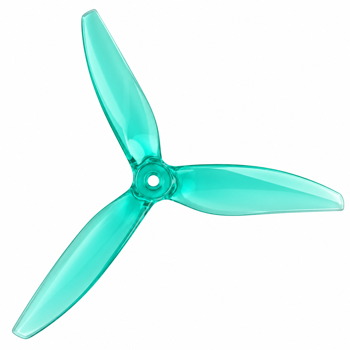 Gemfan 6045 Hurricane PC 3-Blade Freestyle Propeller for 6 Inch FPV Drone (2CW + 2CCW) - Clear Green