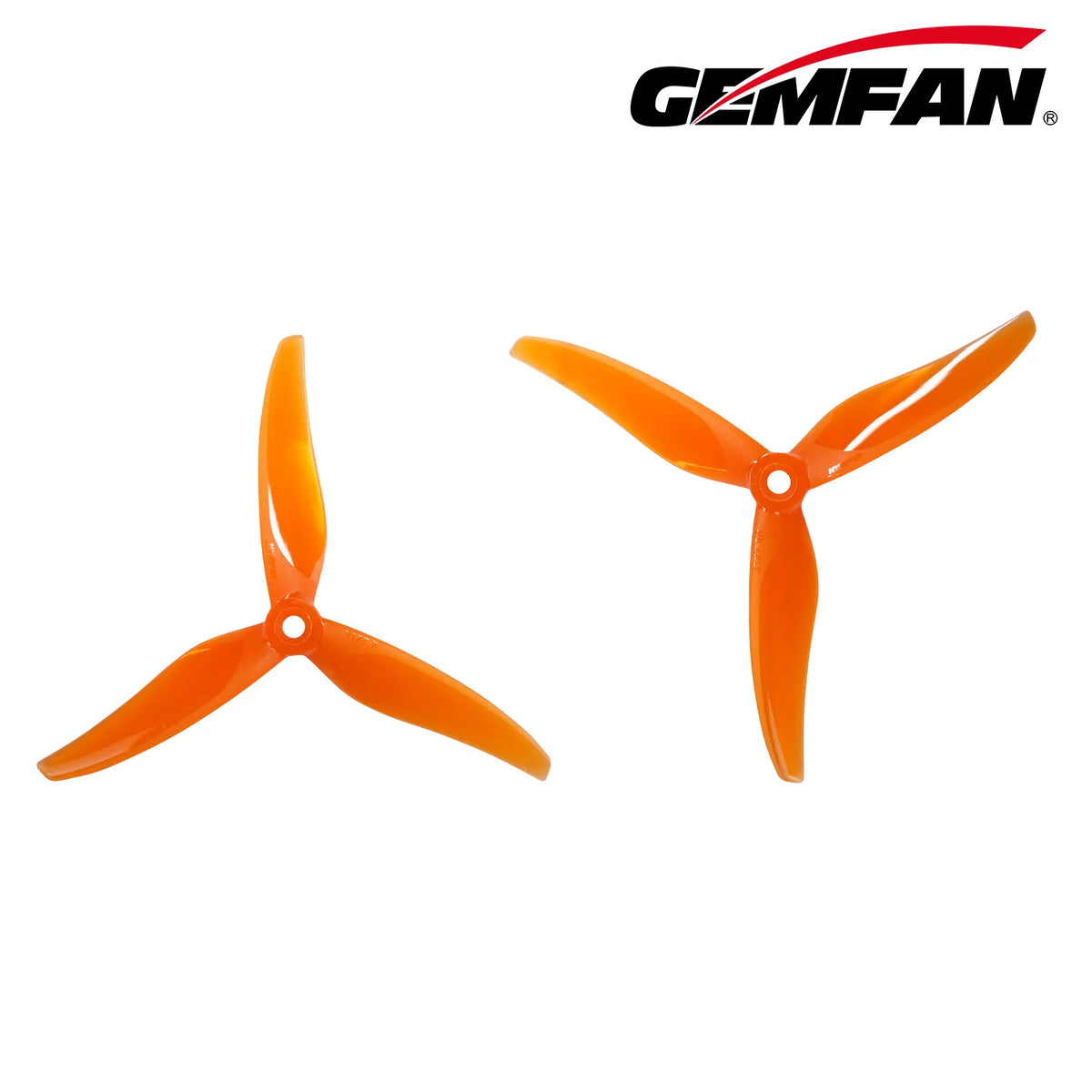 Gemfan 5127.9 Thomas PC 3-Blade Freestyle Propeller for 5 Inch FPV Drone (2CW + 2CCW) - Orange