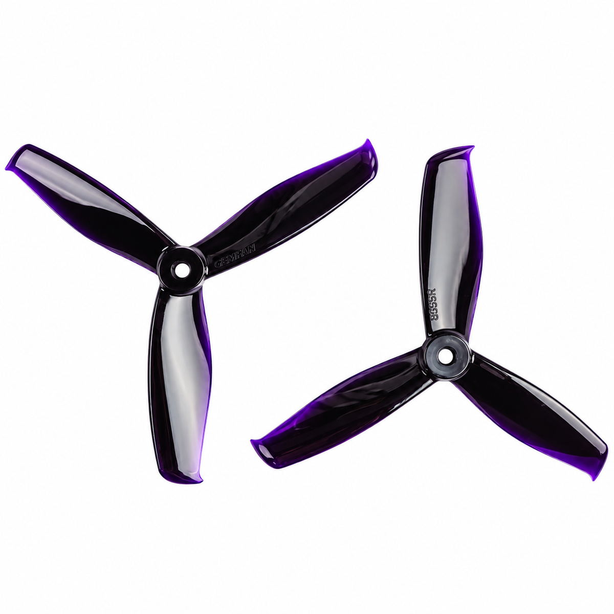 Gemfan 5055S Hulkie PC 3-Blade Freestyle Propeller for 5 Inch FPV Drone (2CW + 2CCW) - Black