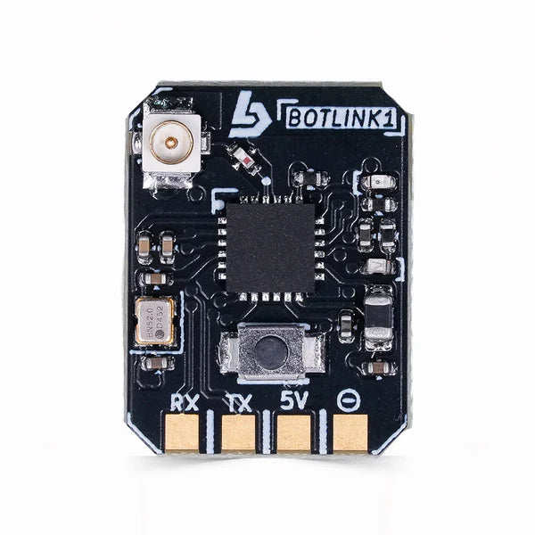 Close-up view of BotLink 2.4GHz ELRS receiver PCB