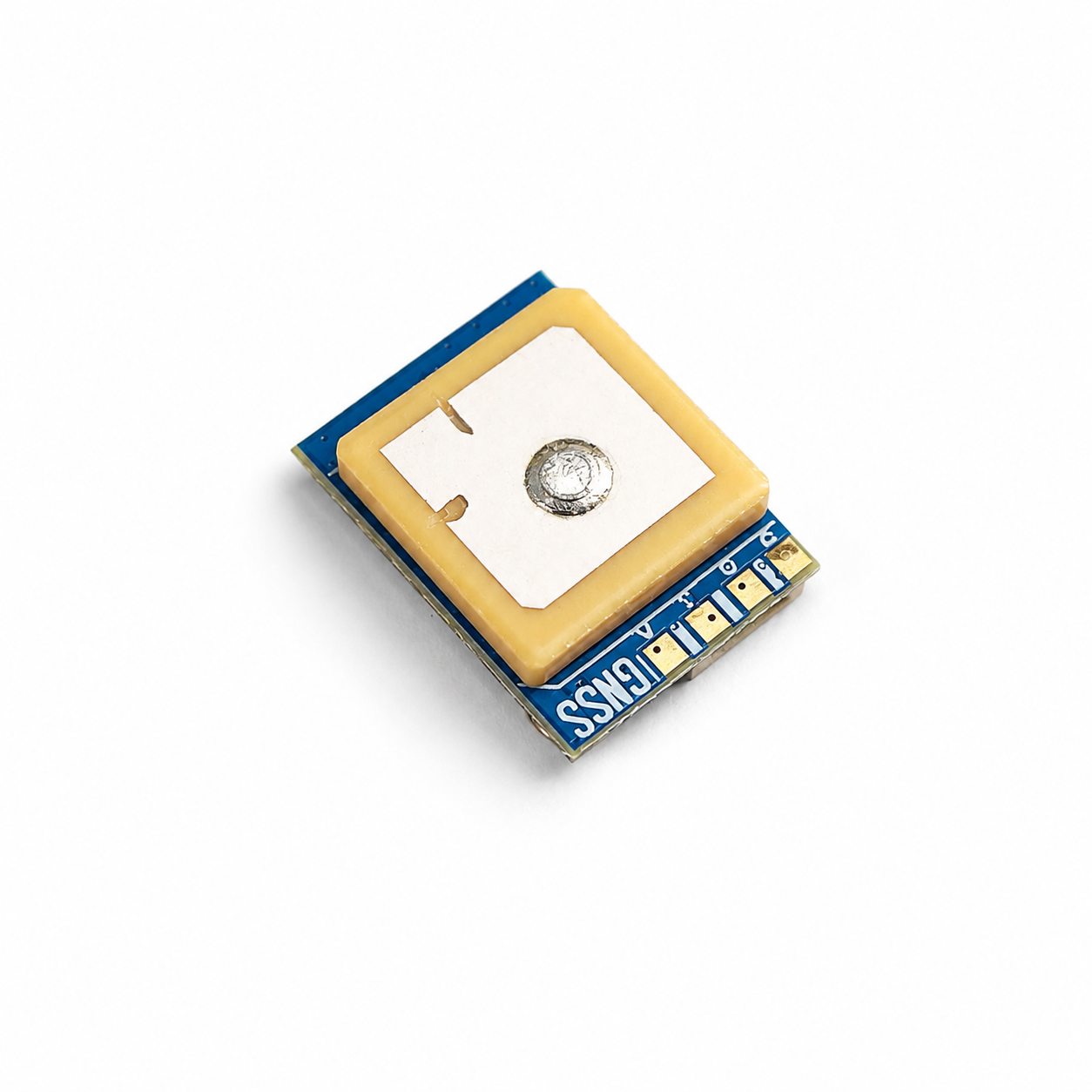 Angled view of BZGNSS BZ-121 Compact M10 GPS Module showing compact lightweight design