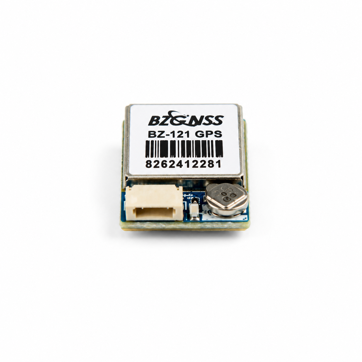 Front view of BZGNSS BZ-121 Compact M10 GPS Module without compass for drone navigation