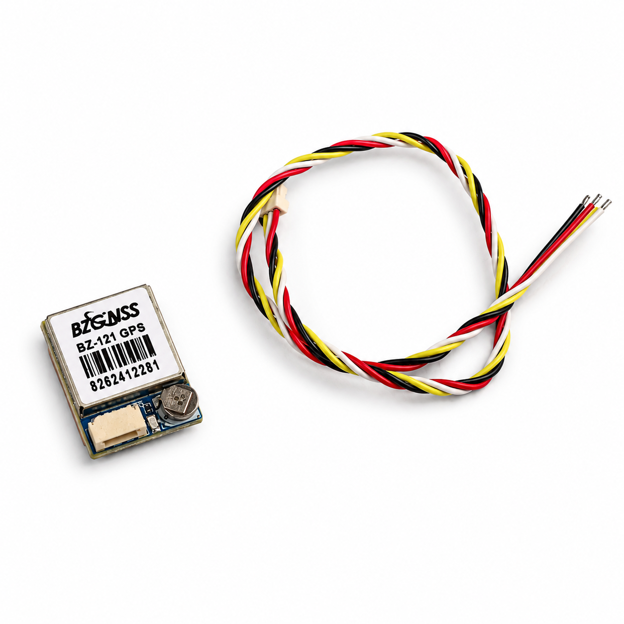 BZGNSS BZ-121 Compact M10 GPS Module with connection cable for FPV drones and UAV flight controllers