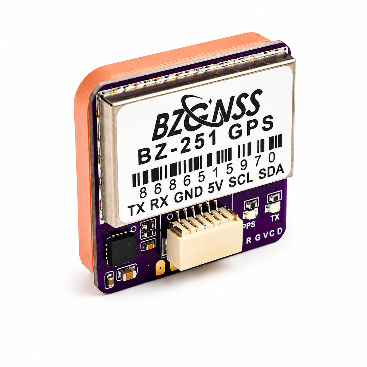 BZGNSS BZ-251 M10 GPS Module with QMC5883 Compass for FPV Drones, UAVs, ArduPilot and PX4 Flight Controllers