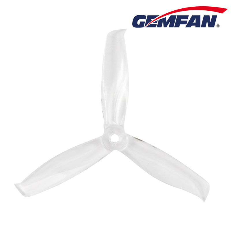 Gemfan 5055S Hulkie PC 3-Blade Freestyle Propeller for 5 Inch FPV Drone (2CW + 2CCW) - Clear