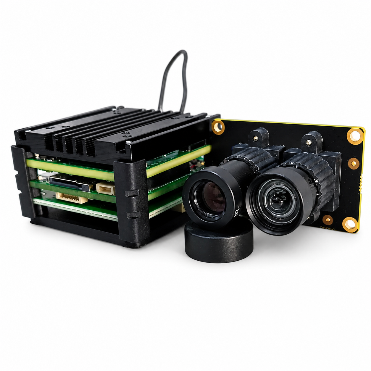 FPV AI VisionCube FPV Drone AI Locking Tracking System Drone Thermal Dual Cameras Target Lock Guidance Module Kit