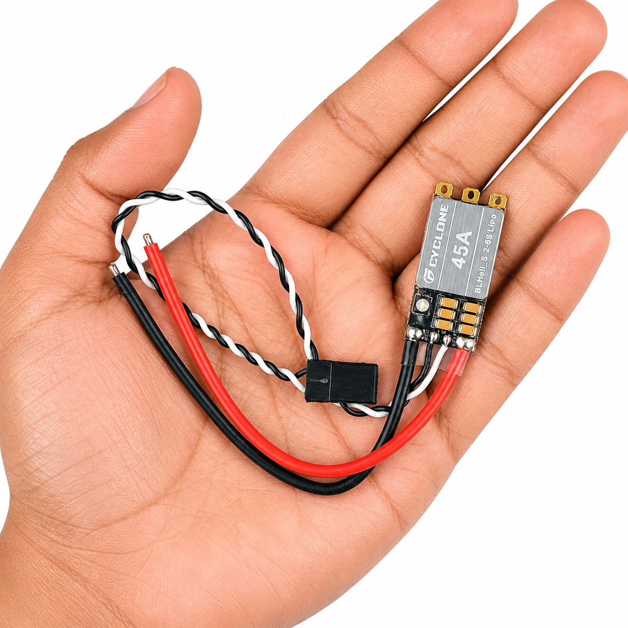 Cyclone BLHeli_S ESC held in hand