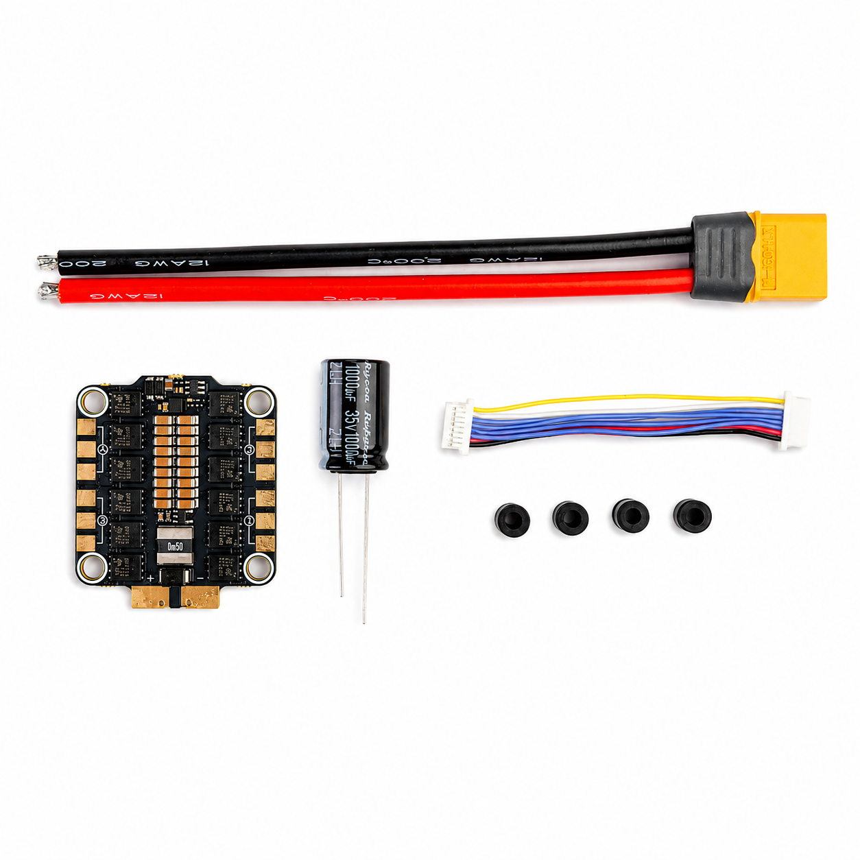 DakeFPV BX 6S ESC with included mounting accessories