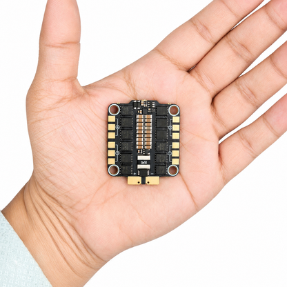 Compact size reference of DakeFPV BX 55A ESC in hand