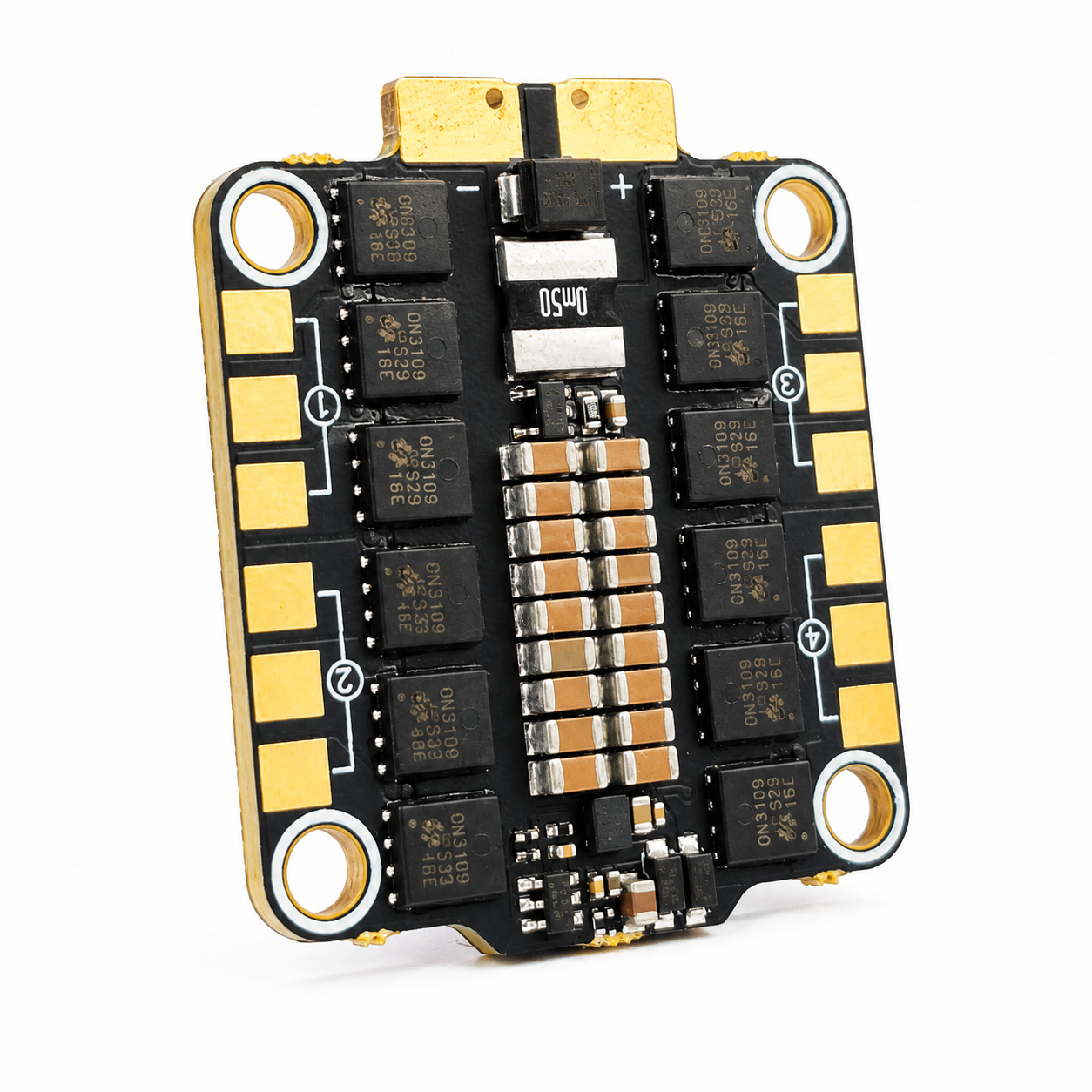 Vertical layout of DakeFPV BX 55A 4 in 1 ESC