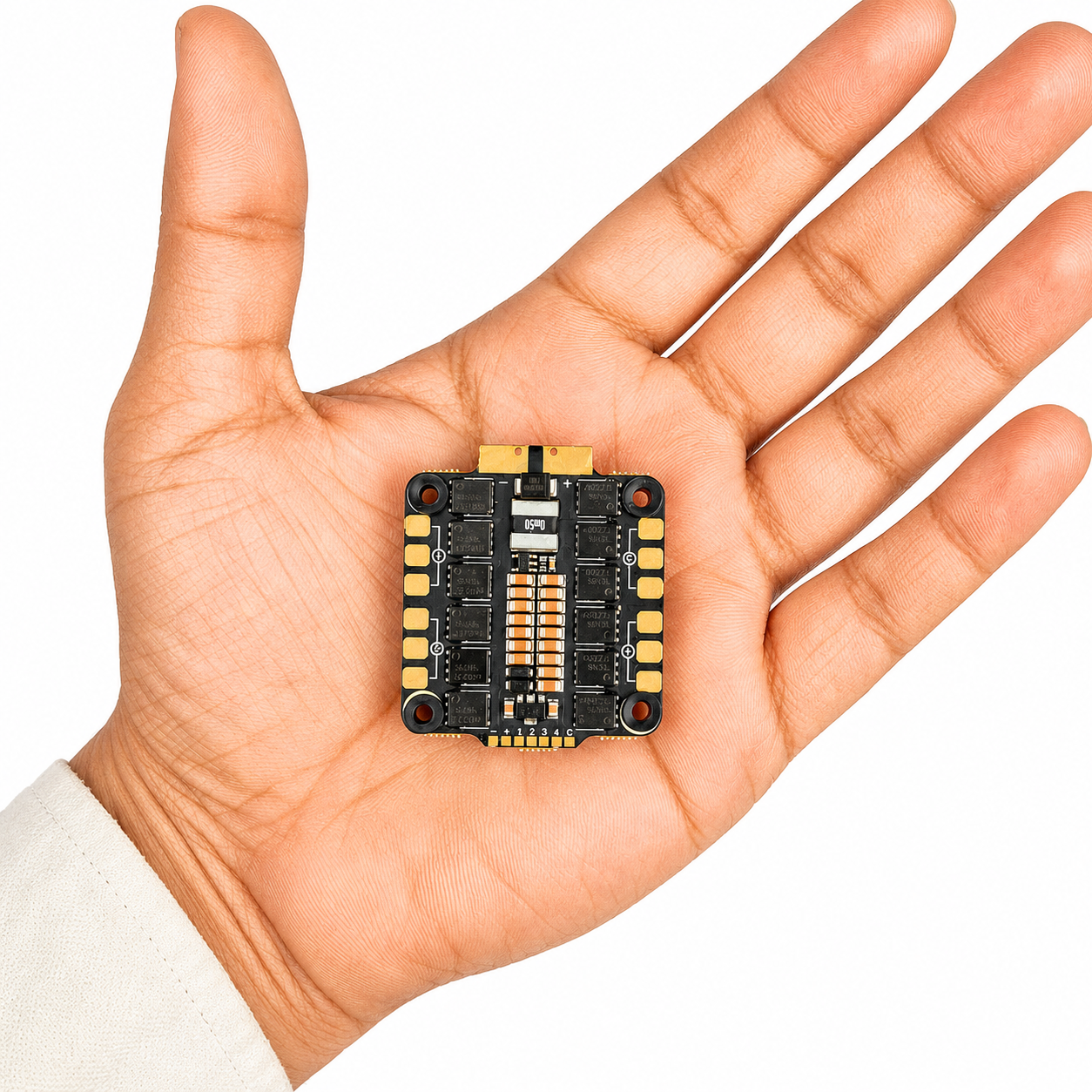 DAKEFPV GT 6S ESC size comparison in hand