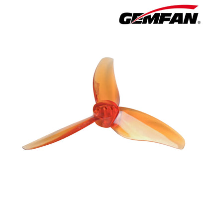 Gemfan 2520 Hurricane PC 3-Blade 1.5mm Cinewhoop Propeller for 2.5 Inch FPV Drone (4CW + 4CCW) - Whisky