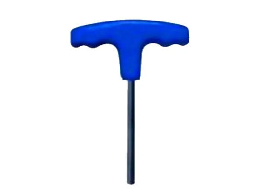 ALLEN T–HANDLE HEX KEY HARD METAL, SIZE 2MM.