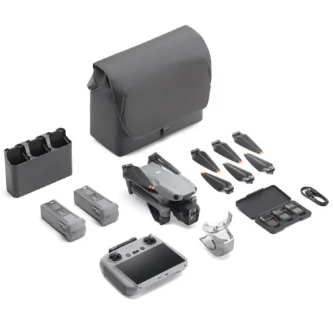 DJI Air 3S Combo Drone with Fly More Kit (3 Batteries + RC2 Remote)