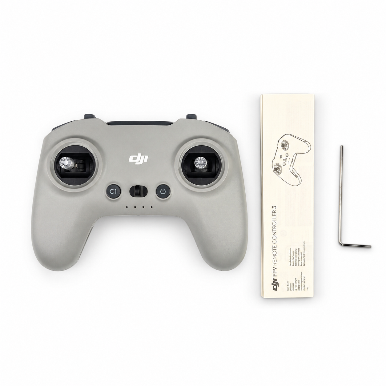 DJI FPV Remote Controller 3 retail package and accessories