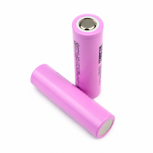 DMEGC INR18650-26E 3.7V 2600mAh Li-Ion Battery 2PCS Front View