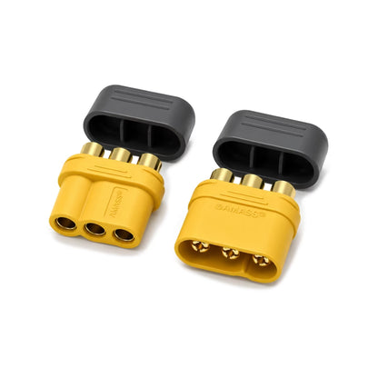 Amass MR60 Gold Plated Connector Pair with Housing Cap (Male + Female)