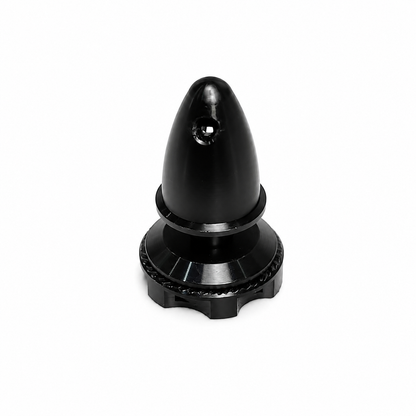 Drone motor propeller adapter coupler close-up view