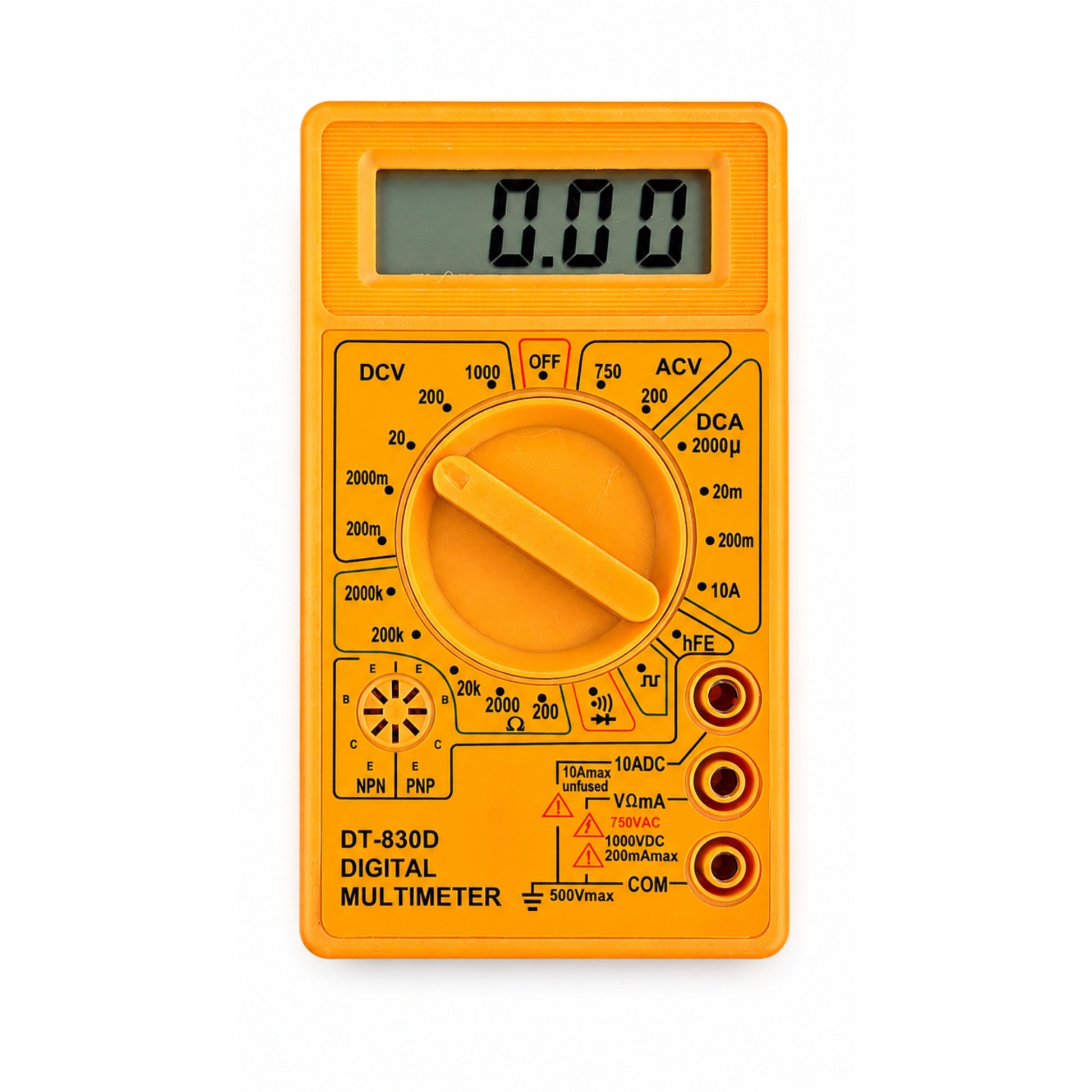 DT830D Digital Multimeter Display View