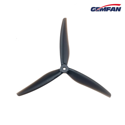 Gemfan 7535 Cinelifter & Macro Quad PC 3-Blade Propeller for 7.5 Inch FPV Drone (2CW + 2CCW) - Clear Black