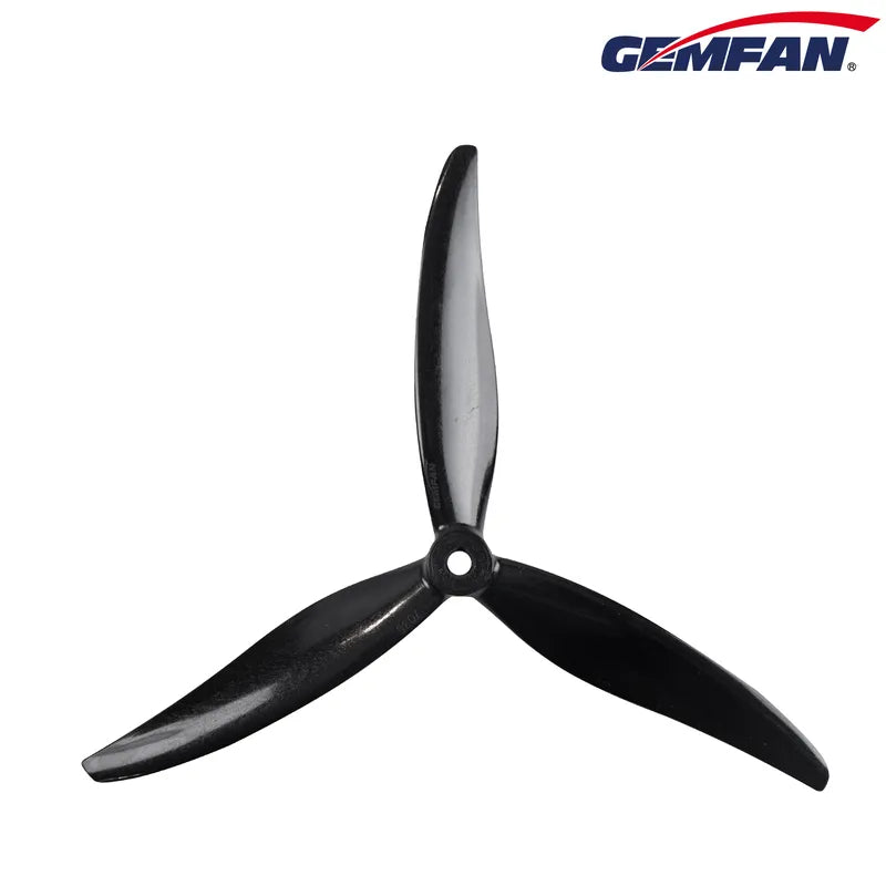 Gemfan 7535 Cinelifter & Macro Quad Glass Fiber Nylon 3-Blade Propeller for 7.5 Inch FPV Drone (2CW + 2CCW) - Black
