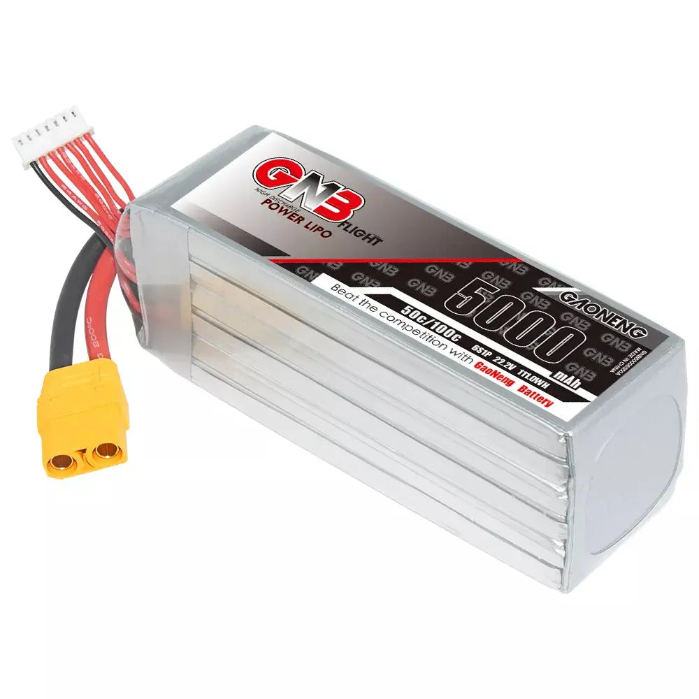 GNB 6S 22.2V 5000mAh 50C Lipo Battery XT90. Hi Tech xyz