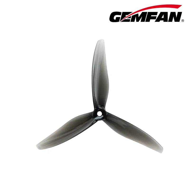Gemfan 6045 Hurricane PC 3-Blade Freestyle Propeller for 6 Inch FPV Drone (2CW + 2CCW) - Clear Gray