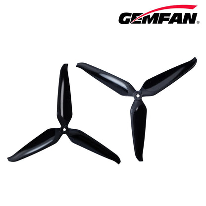 Gemfan 9150 Cinelifter Glass Fiber Nylon 3-Blade Propeller for 9 Inch FPV Drone (1CW + 1CCW) - Black