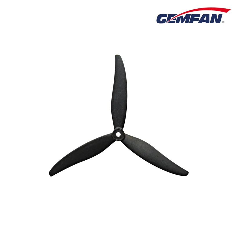 7035 Hurricane Glass Fiber Nylon 3 Blade Propeller for 7 Inch FPV Drone (2CW + 2CCW) - Black