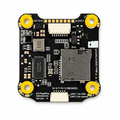 Back view of F405 V4 30x30 flight controller board
