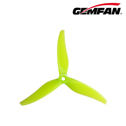 Gemfan 5127.9 Thomas PC 3-Blade Freestyle Propeller for 5 Inch FPV Drone (2CW + 2CCW) - Yellow