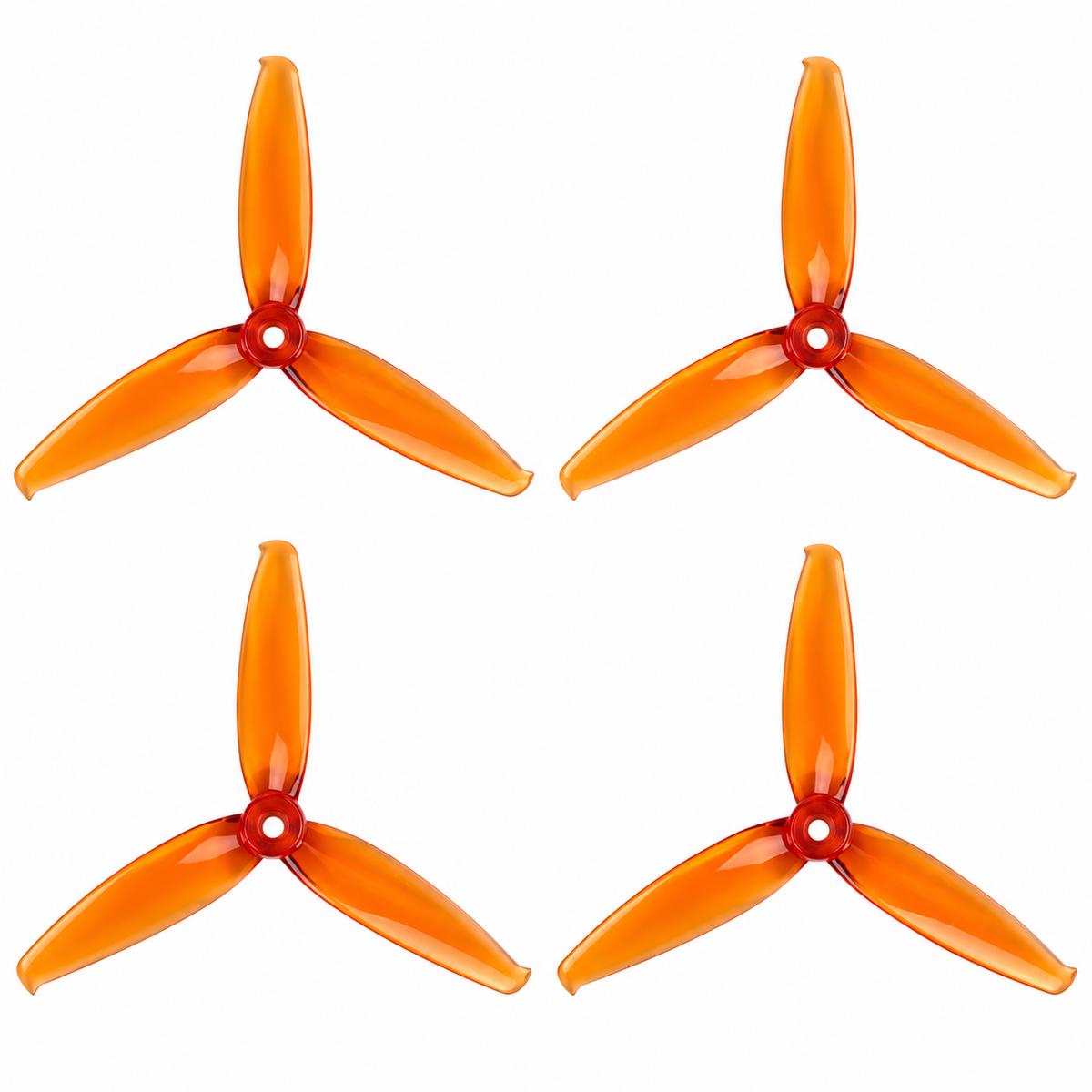 6042 Tri Blade Flash Propellers 2CW+2CCW - (2 Pairs)  - Orange