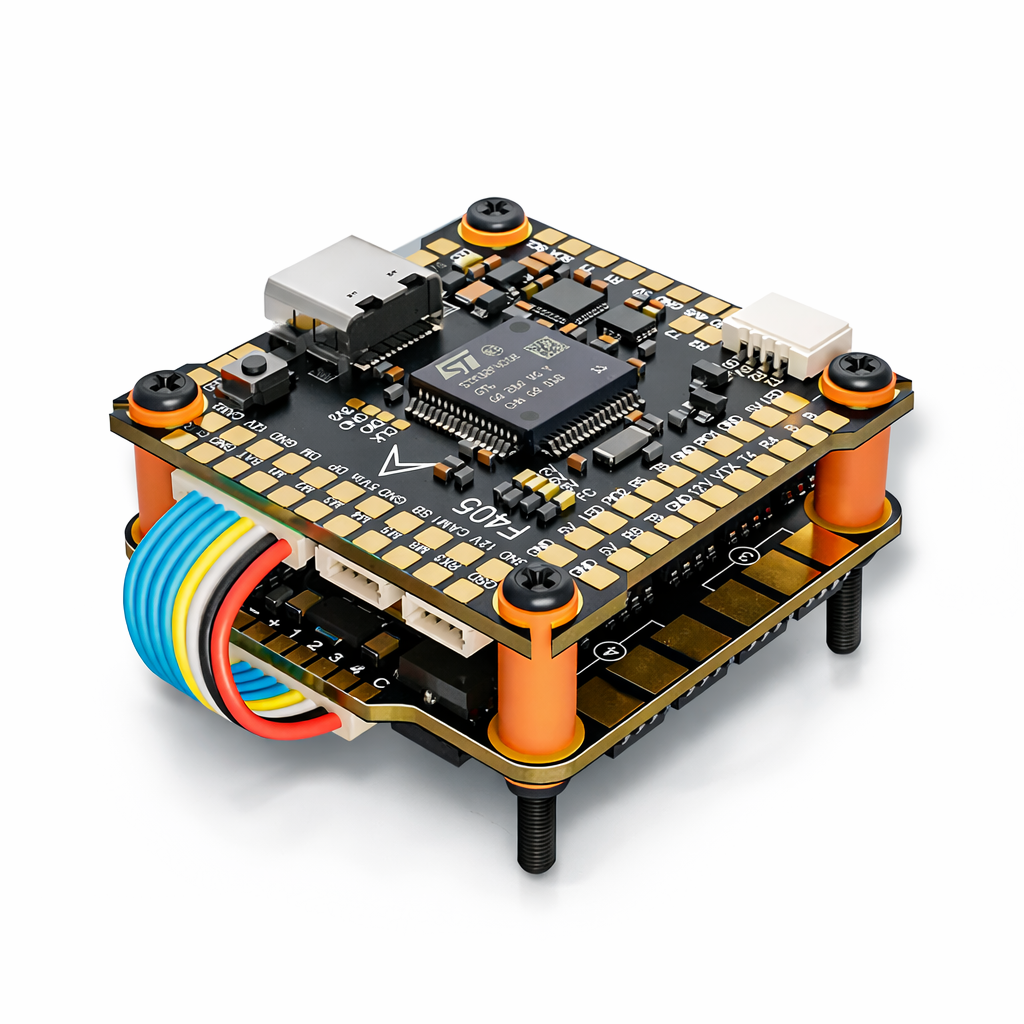 Flight controller and ESC stack for analog FPV drone system