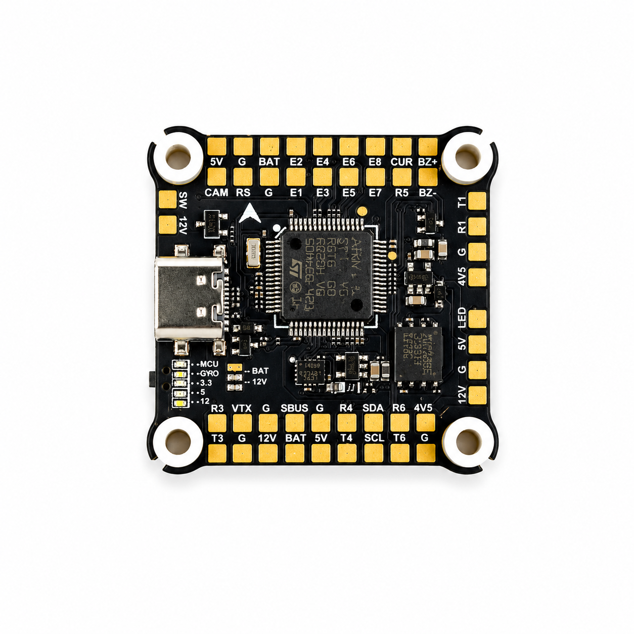 FlyfishRC F405 flight controller main board front view