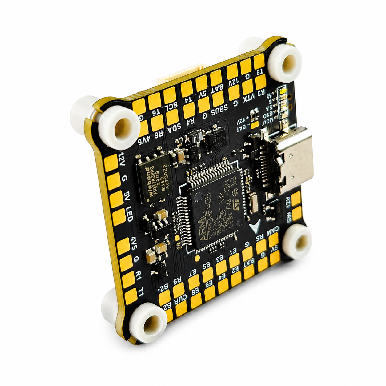 PCB layout of FlyfishRC F405 flight controller