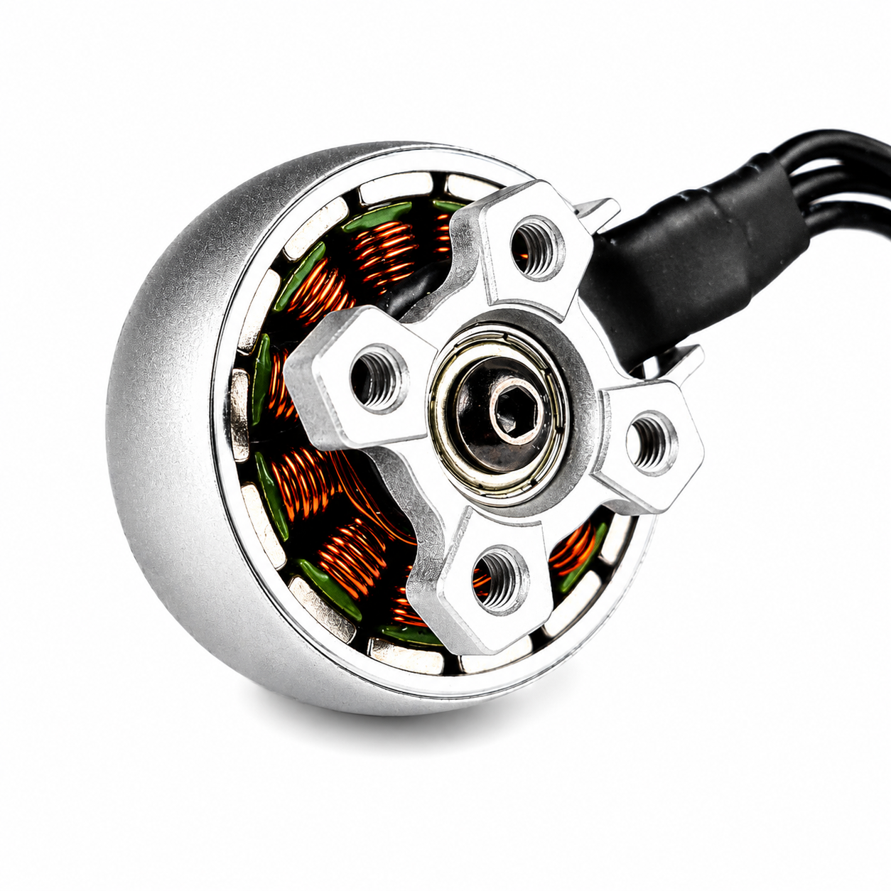 Open assembly view of FlyFishRC Flash 2207 1850KV motor
