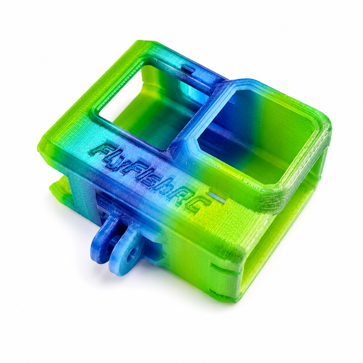 Angled view of FlyFishRC GoPro TPU adjustable mount