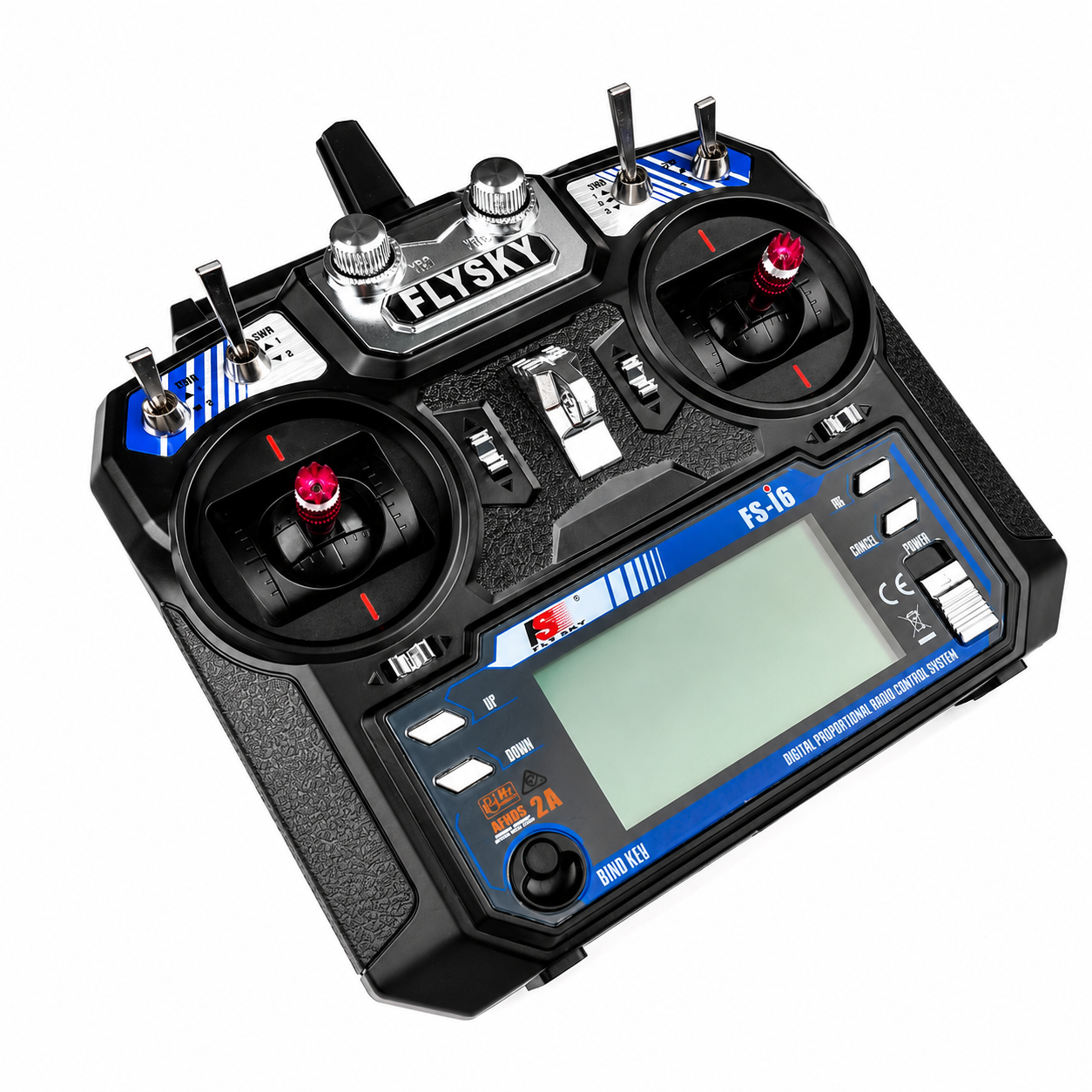 FlySky FS-i6 LCD screen and control switches