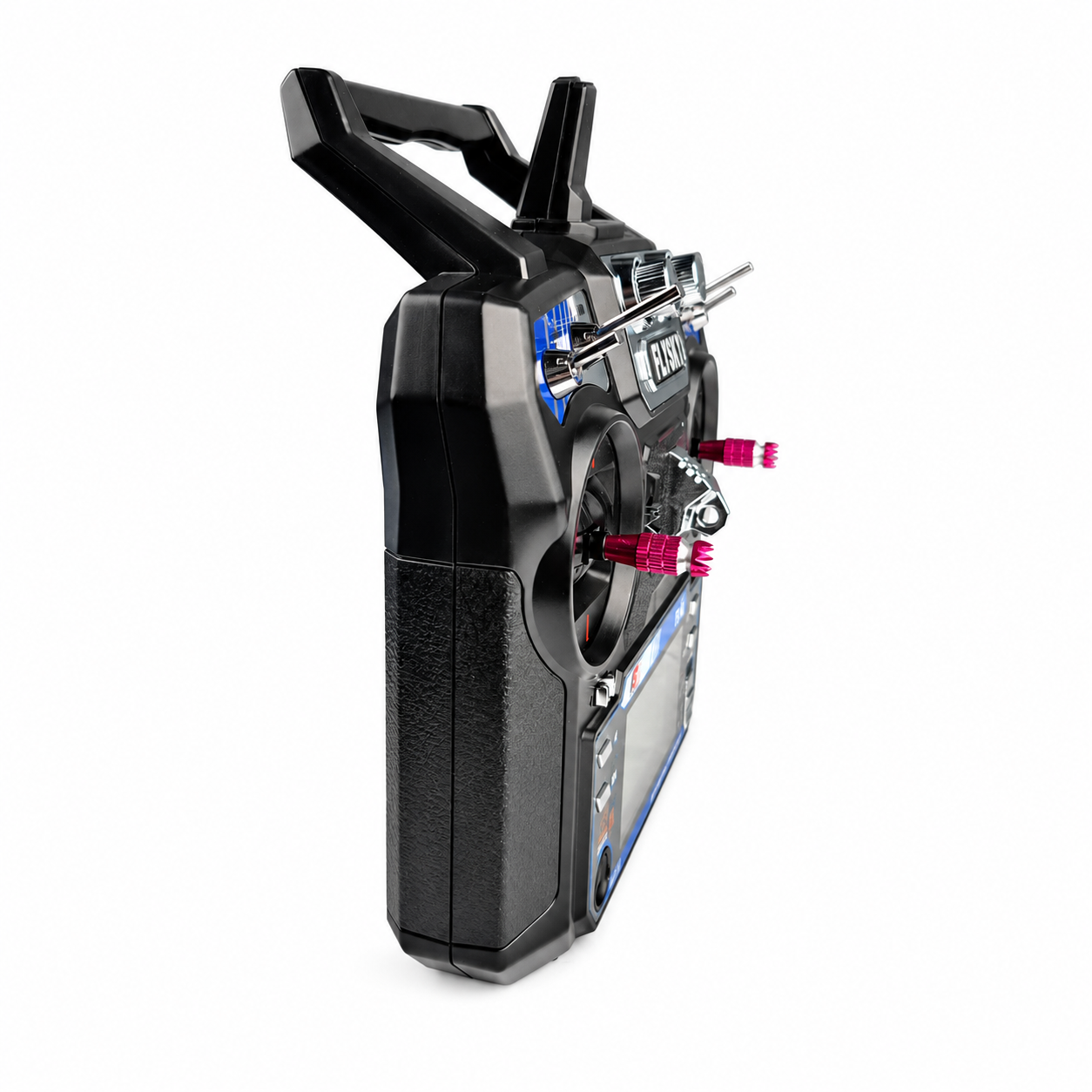 FlySky FS-i6 radio transmitter held in hand