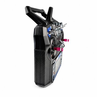 FlySky FS-i6 radio transmitter held in hand