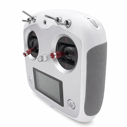Angled perspective view of FlySky FS-i6S transmitter