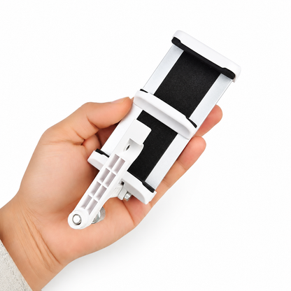 FlySky FS-i6S mobile holder shown in hand for size reference